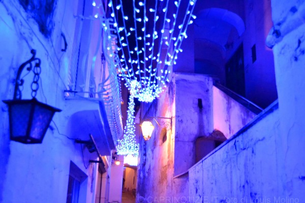 capri foto natale illuminazione