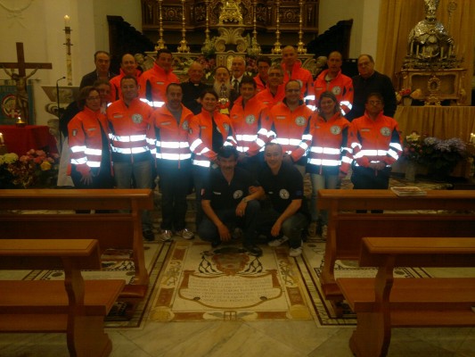 croce azzurra di padre pio