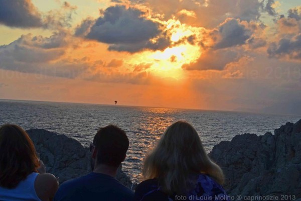 foto capri tramonto cuore
