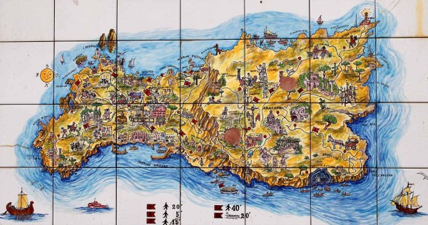 mappa capri