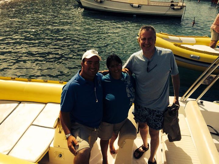 bill de blasio in compagnia di stefano e moglie della capriwhales