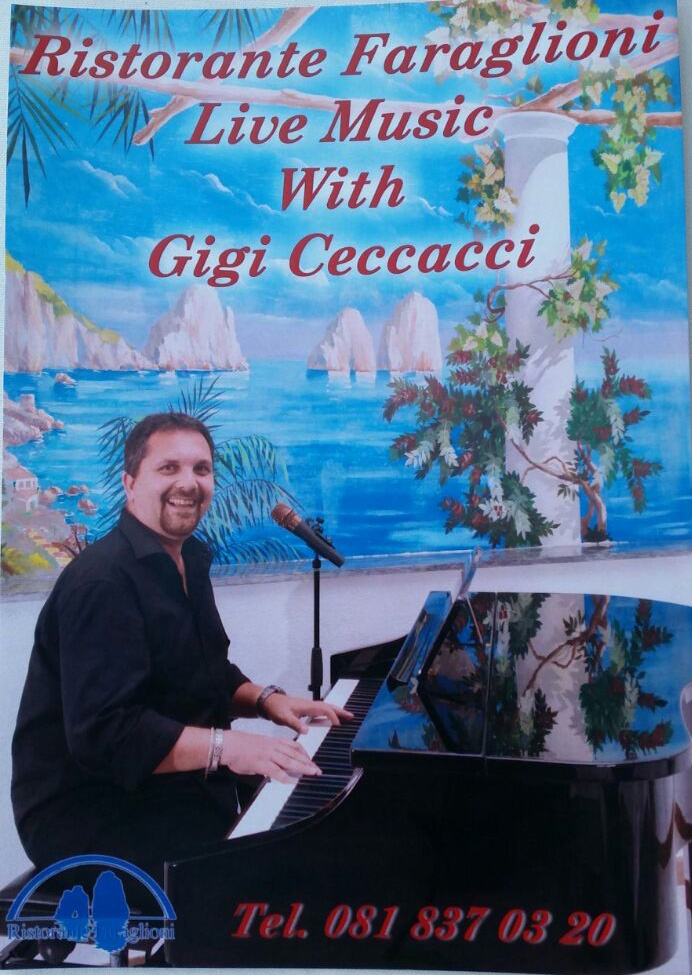gigi ceccacci al ristorante faraglioni