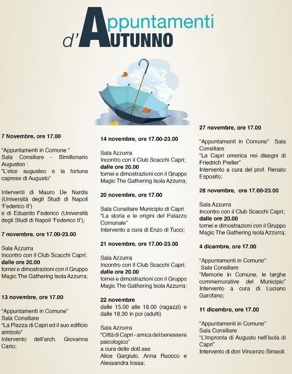 appuntameni autunno