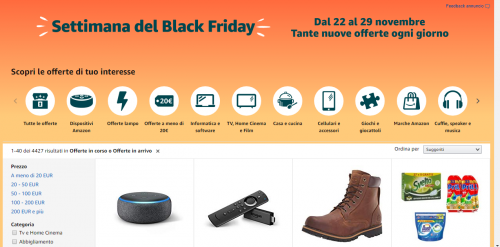 black friday amazon scarpe