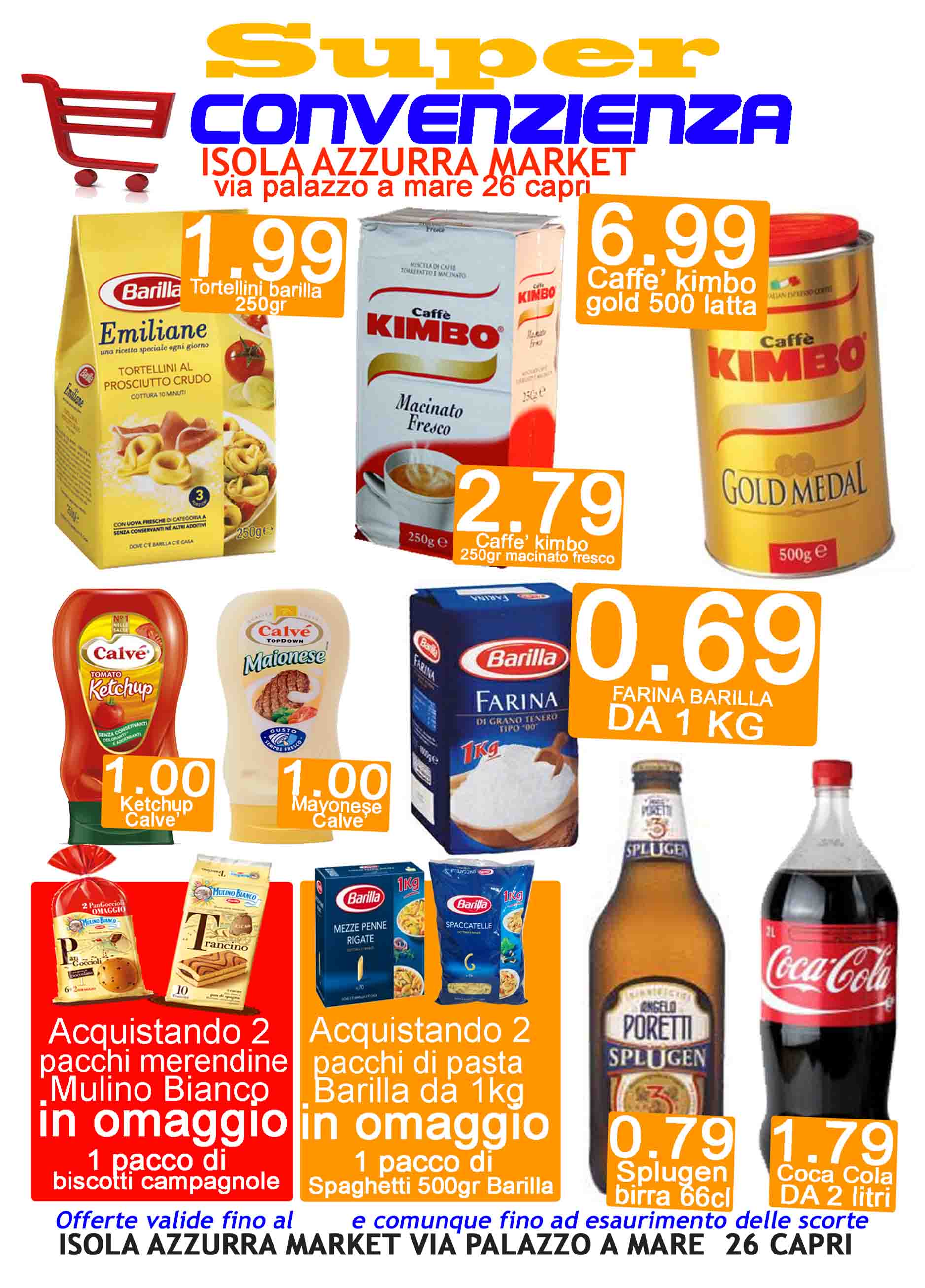 colantino offerta minimarket isola azzurra capri via palazzo a mare capri supermercato