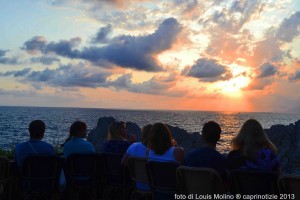 foto di capri tramonto al faro (foto di Louis Molino)