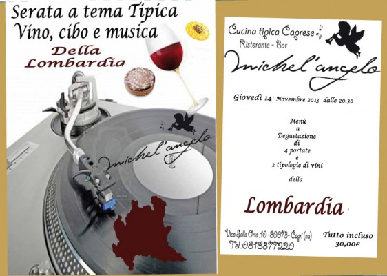 lombardia cena giovedi