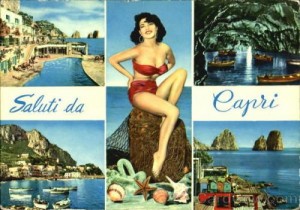 cartolina da capri 1968