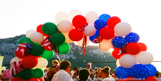 tricolore bandiera america capri