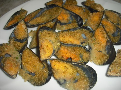 cozze gratinate napoletana
