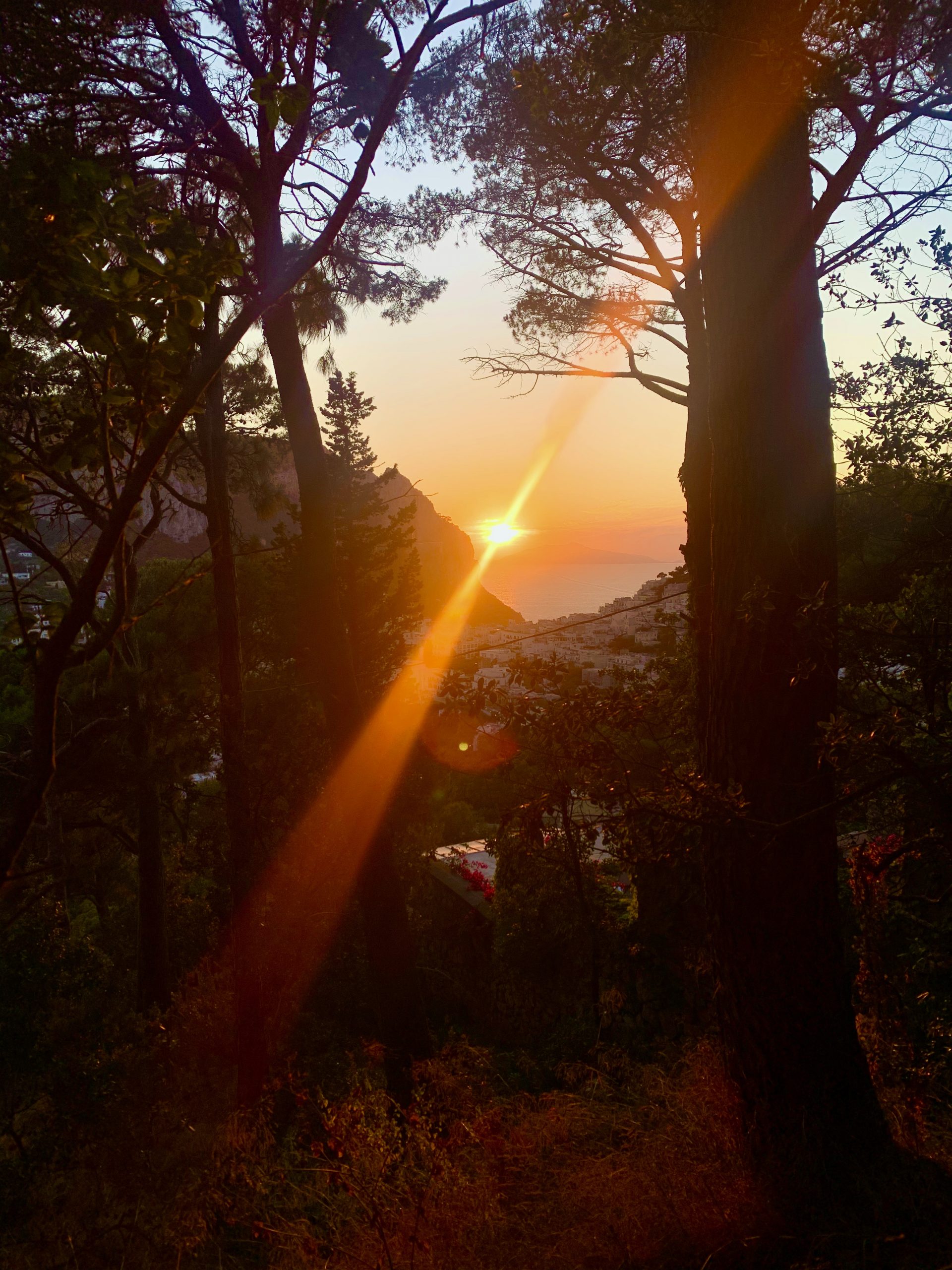 foto tramonto Capri